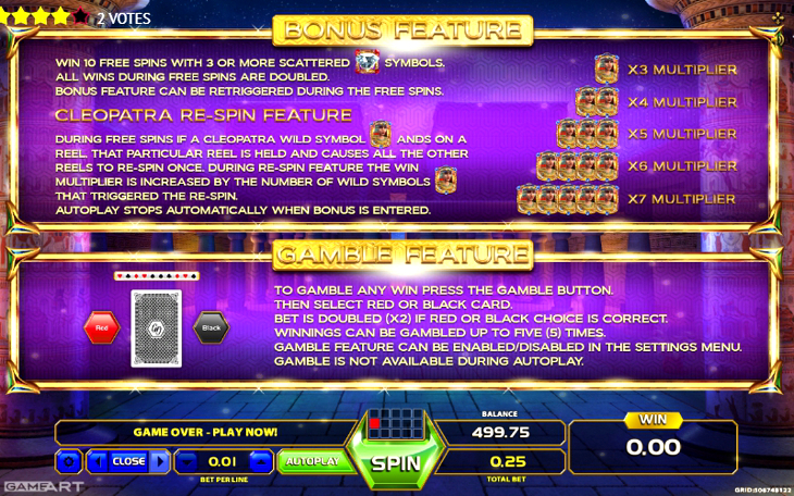 Cleopatra Jewels Slot Machine